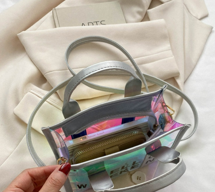 Letter Printing Large Capacity Fashion Laser Small Women's Handbag