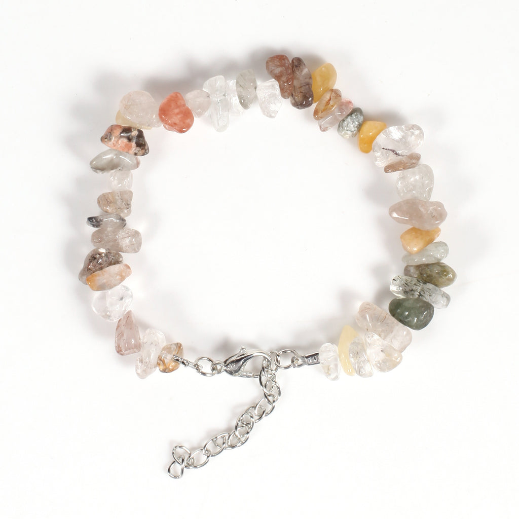 Cross-border Fashion Color Natural Stone Bracelet Multicolor Anklet
