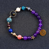 Twelve Constellations Bracelets Amethyst Blue San Constellation Lettering