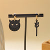 Halloween Funny Earrings Devil Hair Clasp Asymmetric