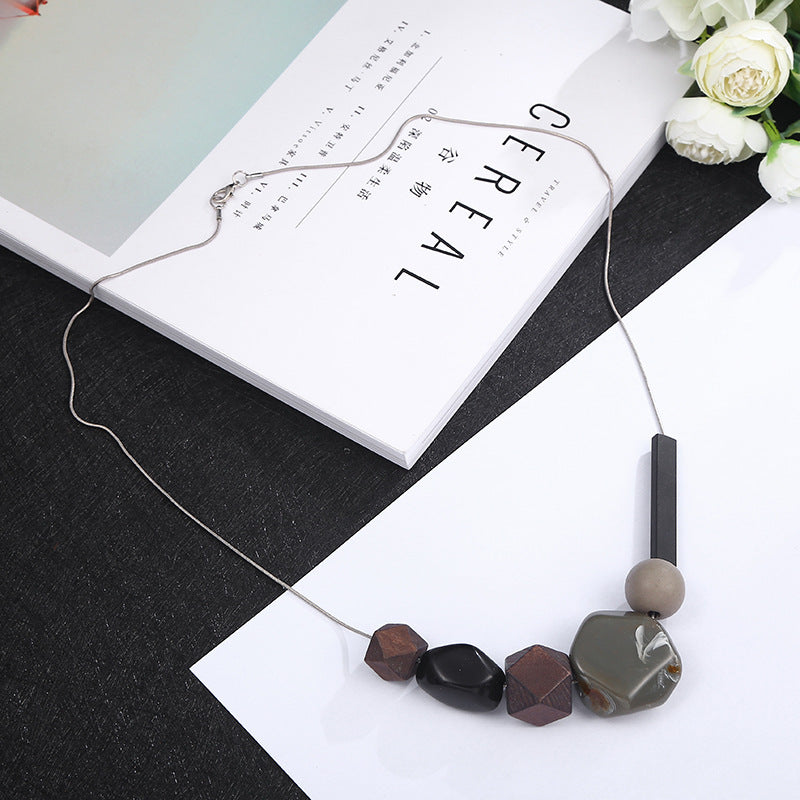 Fashion Party Necklace Women's Simple Resin Necklace
