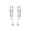 Women's Sterling Silver Earrings White Gold Plated Hypoallergenic Silver Earring