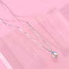 Moonstone drop necklace