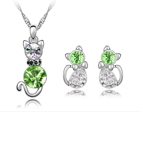 Crystal Stud Necklace