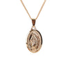 Virgin Mary Necklace Christmas Gifts Silve Gold Color Women Men Jewelry Cross Pendant Necklaces