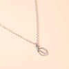 Creative Lips Pendant Necklace Silver Stainless Steel Necklaces Chokers