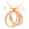 Plastic Tube Gold Powder Particles Sequins Five Bracelets