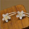 Copper Earrings Fashion Flower Lotus