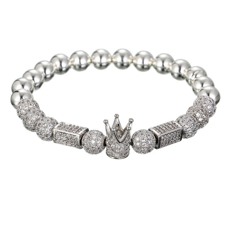 Zircon Diamond Crown Four Color Bracelet