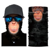 Sunscreen scarf animal tiger print riding