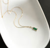 Princess Square Four Prongs Inlaid Japanese And Korean Pendant Necklace