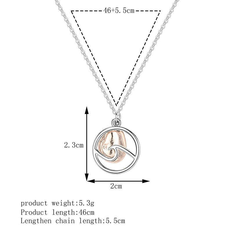 Fashion New Ladies Alloy Necklace Geometric Alloy Necklace