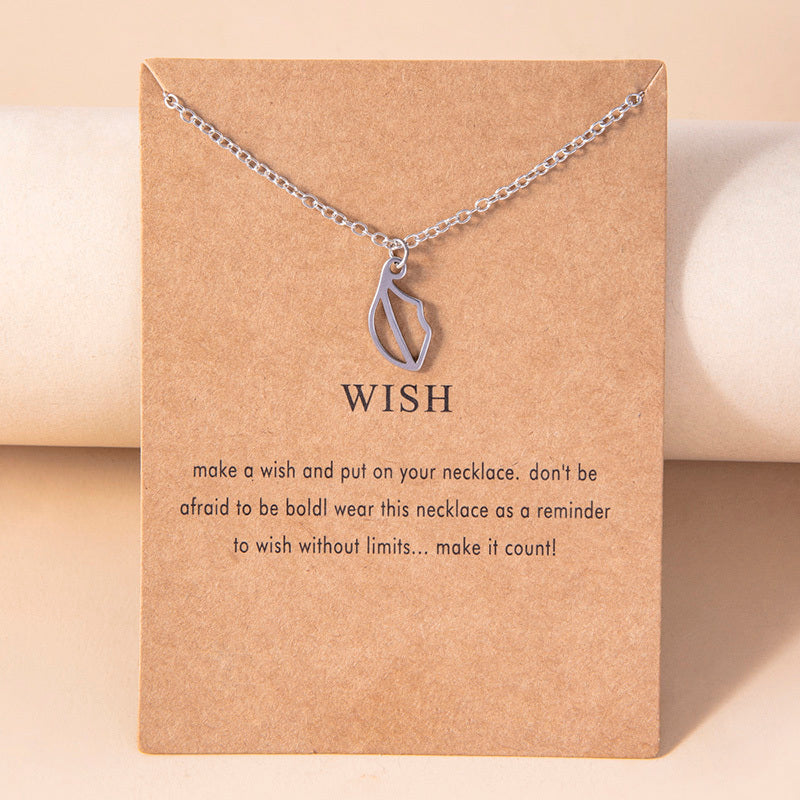 Creative Lips Pendant Necklace Silver Stainless Steel Necklaces Chokers