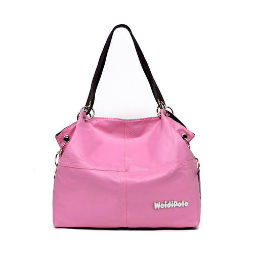 Women's Portable Fashion Stitching Messenger Shoulder Bag