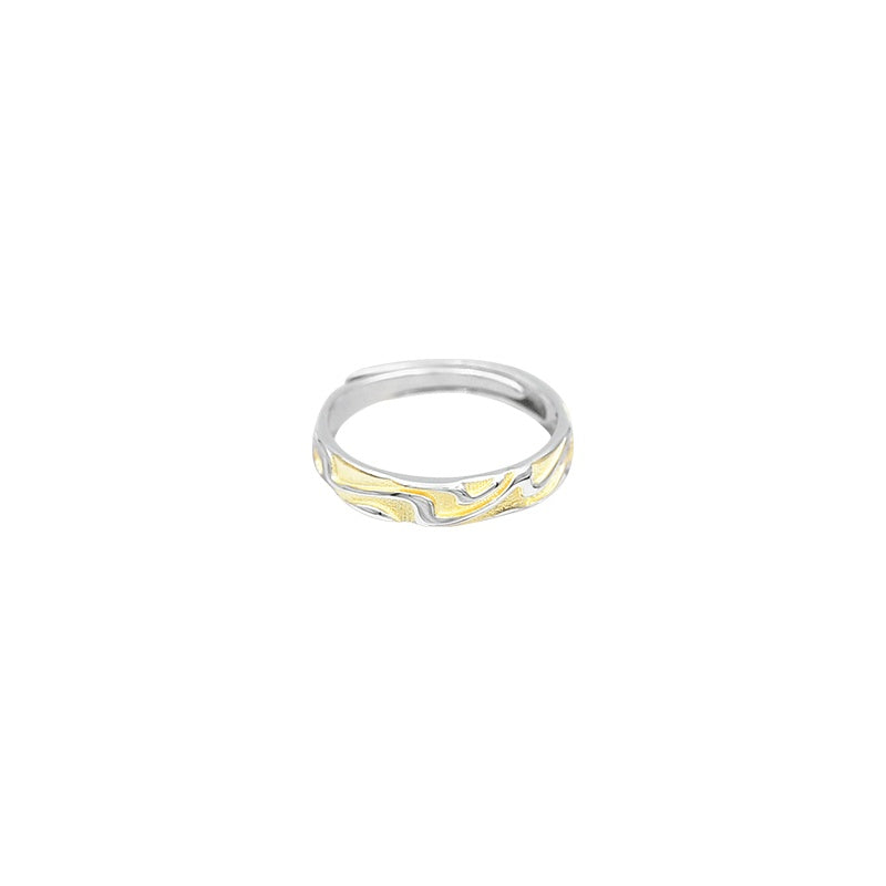 Adjustable Ring With Silver Opening