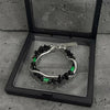 Black Gravel Double-layer Snake Bone Bracelet