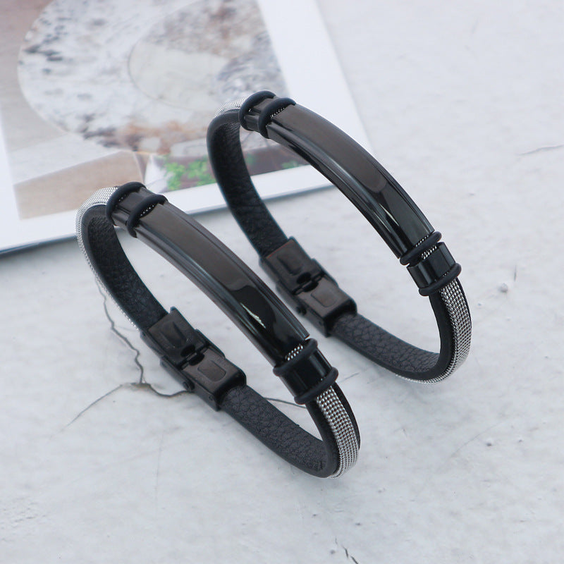 Men And Women All-matching Leather Bracelet
