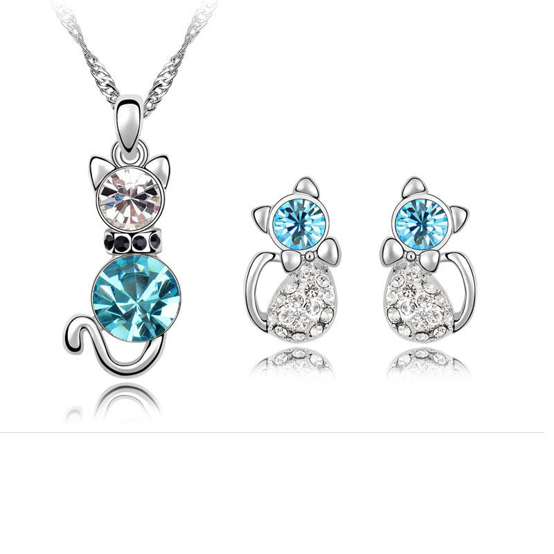 Crystal Stud Necklace