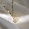 High Sense 18K Gold Lips Swan Necklace Women