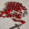 Rosary Necklace Rose Pearl Necklace Ornament