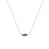 Twelve Birthstone Necklace Women's Simple Color Gem Necklace