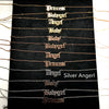Old English Alphabet Angel Babygirl Princess Necklace