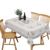 Countryside Handmade Cotton Table Cloth Pure White Embroidery