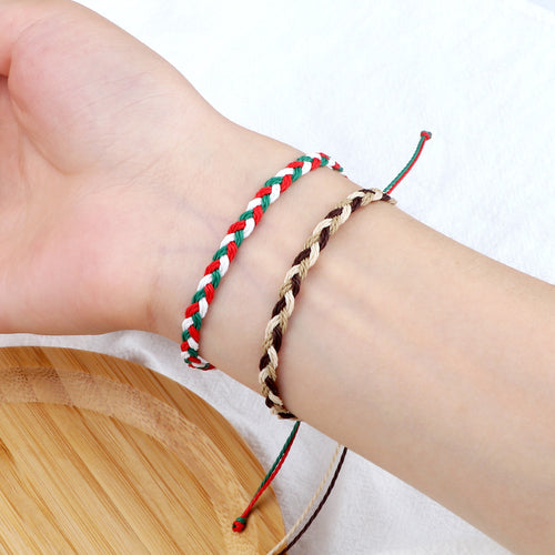 Women's Twist Weave Bracelet Dopamine Color