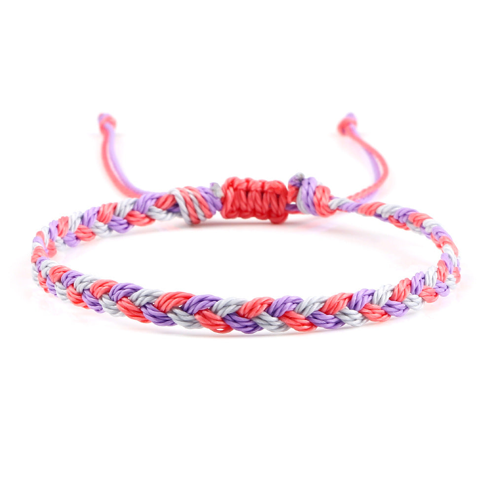Women's Twist Weave Bracelet Dopamine Color