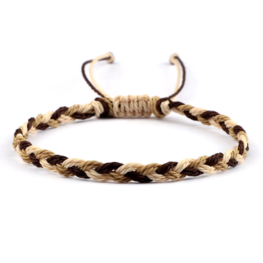 Women's Twist Weave Bracelet Dopamine Color