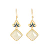 Women's Fashion Simple Lotus Hetian Jade Earrings