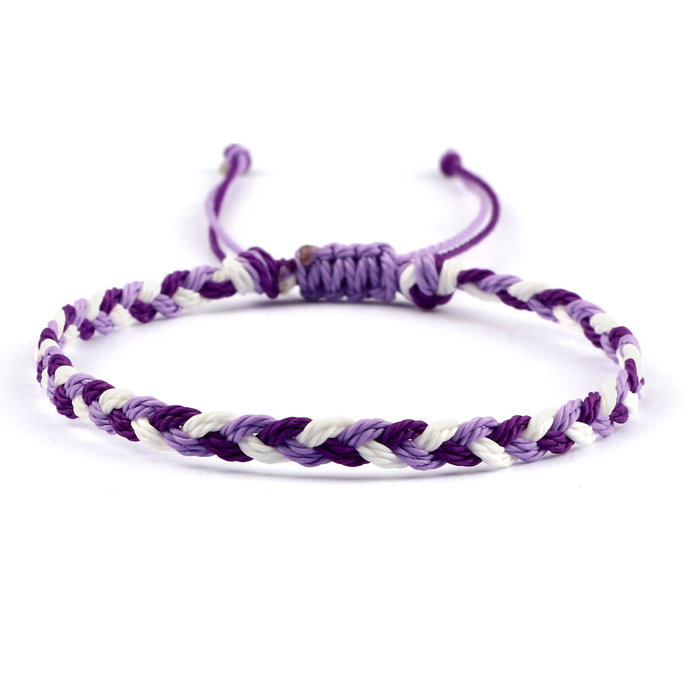 Women's Twist Weave Bracelet Dopamine Color