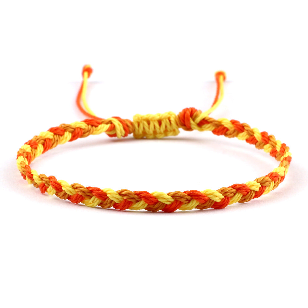 Women's Twist Weave Bracelet Dopamine Color