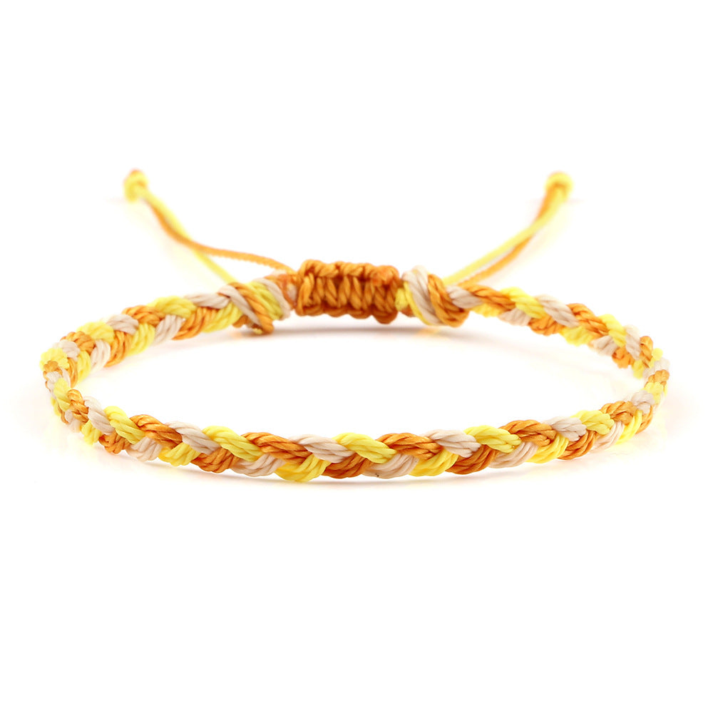 Women's Twist Weave Bracelet Dopamine Color