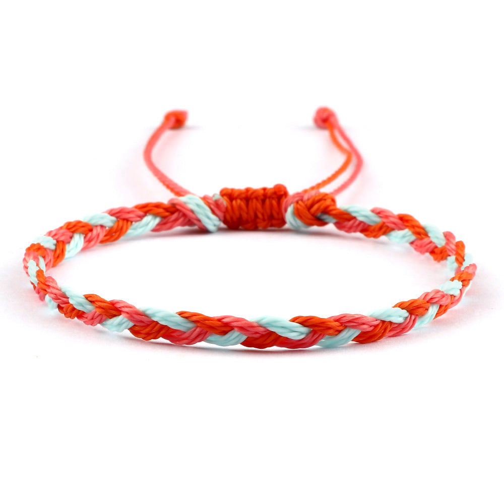 Women's Twist Weave Bracelet Dopamine Color