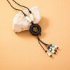 Simple Woven Ethnic Style Long Necklace Retro Autumn And Winter Sweater Chain