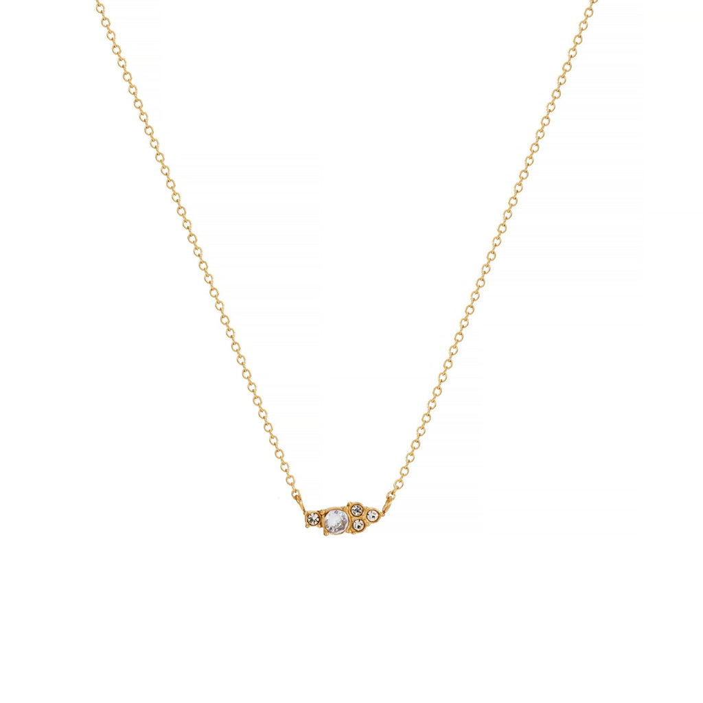 Twelve Birthstone Necklace Women's Simple Color Gem Necklace