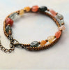 Pearl Bracelet Statement Handmade Quartz Seed Beads