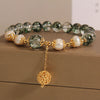 Green Phantom Quartz Crystal Bracelet For Women