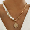 Multilayer Pearl Butterfly Necklace Multilayer Necklace Lady