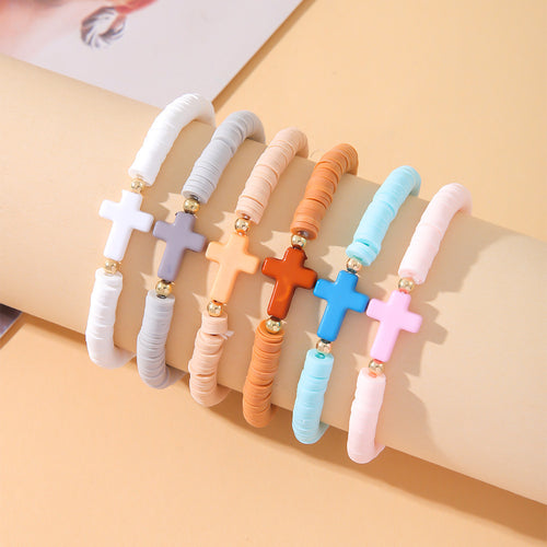 Elastic Soft Ceramic Bracelet For Women In Bohemian Style