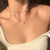 Multilayer Pearl Butterfly Necklace Multilayer Necklace Lady
