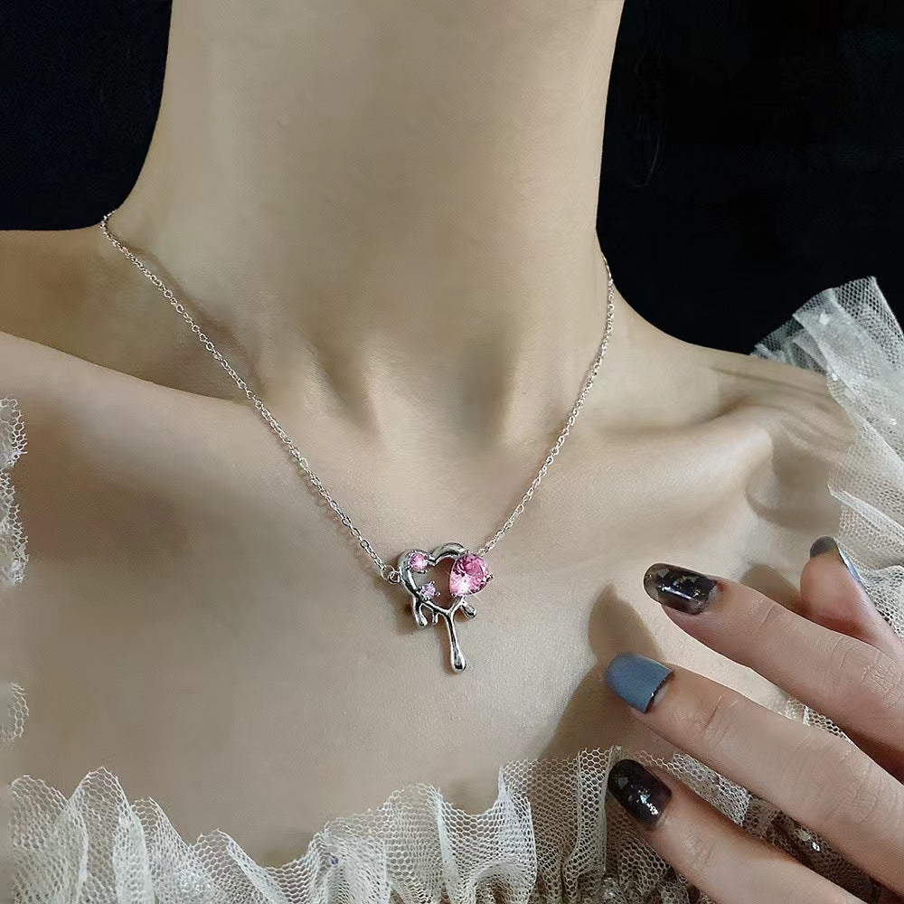 Women's Fashion Zircon Love Necklace