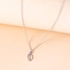 Creative Lips Pendant Necklace Silver Stainless Steel Necklaces Chokers