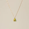 Small Colorful Oil Necklace Avocado Student Necklace