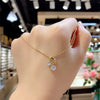 Sterling Silver Lovebird Necklace Swan Clavicle Model