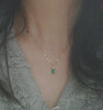 Princess Square Four Prongs Inlaid Japanese And Korean Pendant Necklace