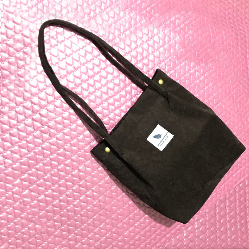 Source Manufacturers Korean Version Of The Trend Of Thickened Diagonal Canvas Ladies Bags