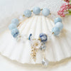 New Candy Color Stone Bracelet Flower Leaves