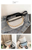 Metal Chain Shoulder Messenger Bag Full Printed Plaid Women